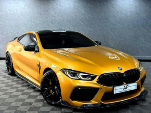 2022 BMW M8 4.4i V8 Competition Steptronic 4WD Euro 6 (s/s) 2dr in BMW Individual Ceylon Gold — image 2