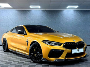 2022 BMW M8 4.4i V8 Competition Steptronic 4WD Euro 6 (s/s) 2dr in BMW Individual Ceylon Gold — image 4