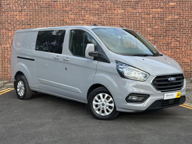 2022 Ford Transit Custom 2.0 320 Ecoblue Limited Crew Van Auto L2 H1 Euro 6 5dr in Grey — image 1