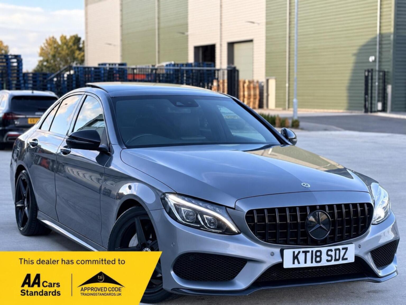 2018 Mercedes-Benz C Class 1.6 C200d Amg Line (premium) G-Tronic+ Euro 6 (s/s) 4dr in Grey — image 1