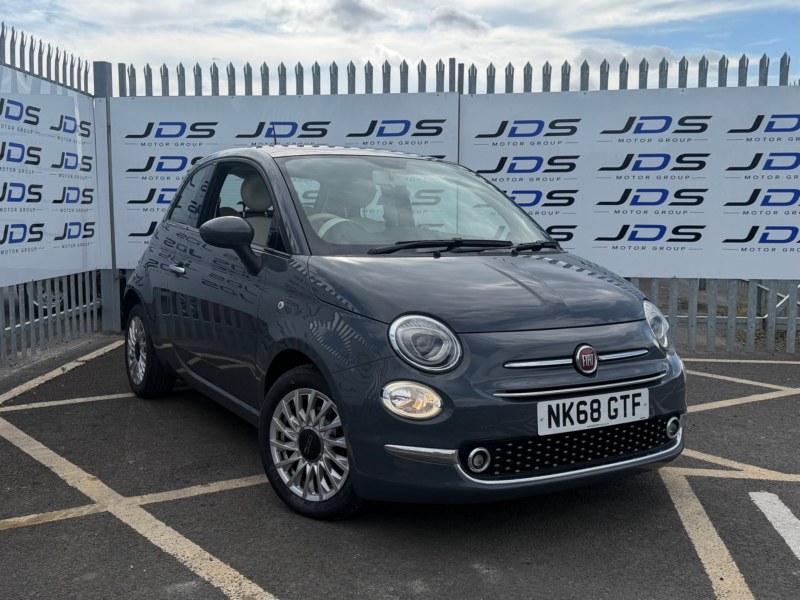 2018 Fiat 500 1.2 Lounge Hatchback 3dr Petrol Manual Euro 6 (s/s) (69 Bhp) in Grey — image 1