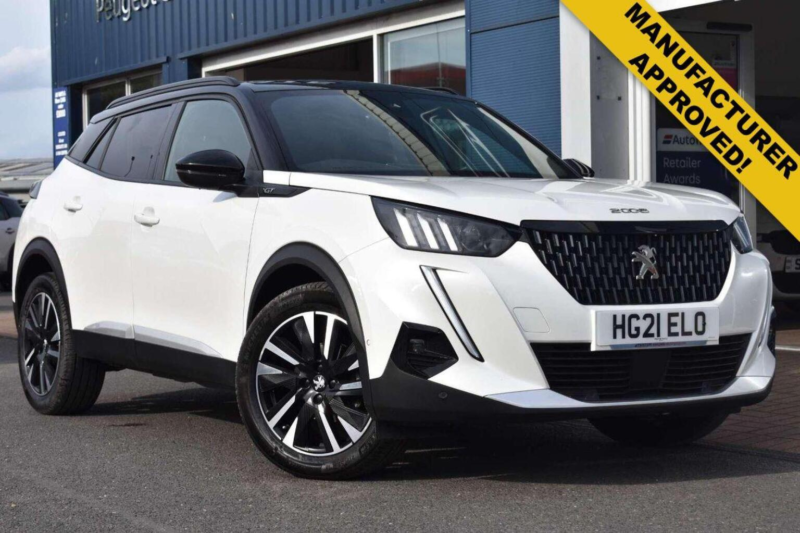 2021 Peugeot 2008 1.2 Puretech Gt Premium Euro 6 (s/s) 5dr in White — image 1