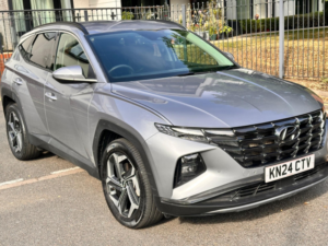 2024 Hyundai Tucson 1.6 H T-Gdi Premium Auto Euro 6 (s/s) 5dr in Silver — image 3