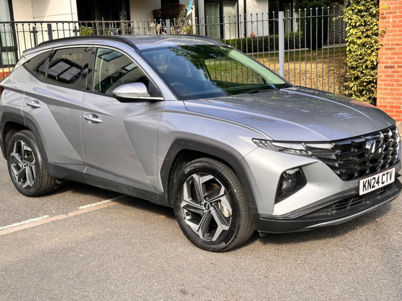 2024 Hyundai Tucson 1.6 H T-Gdi Premium Auto Euro 6 (s/s) 5dr in Silver — image 1