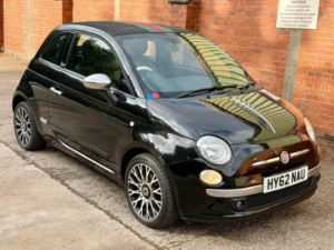2012 Fiat 500c 0.9 Twinair Bygucci Euro 5 (s/s) 2dr in Black — image 2