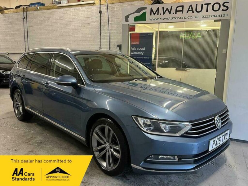 2015 Volkswagen Passat 2.0 Tdi Bluemotion Tech Gt Estate 5dr Diesel Manual Euro 6 (s/s) (150 Ps) in Blue — image 1