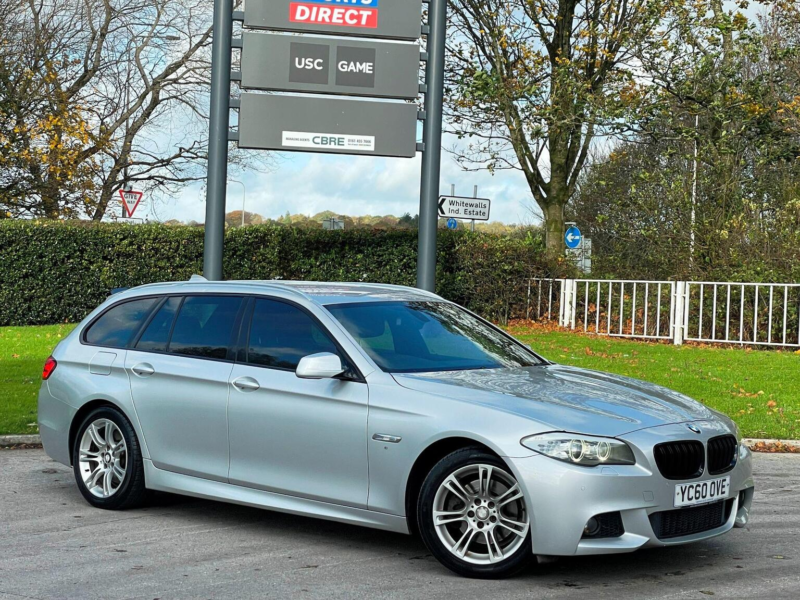 2010 BMW 5 Series 2.0 520d M Sport Touring Steptronic Euro 5 5dr in Silver — image 1