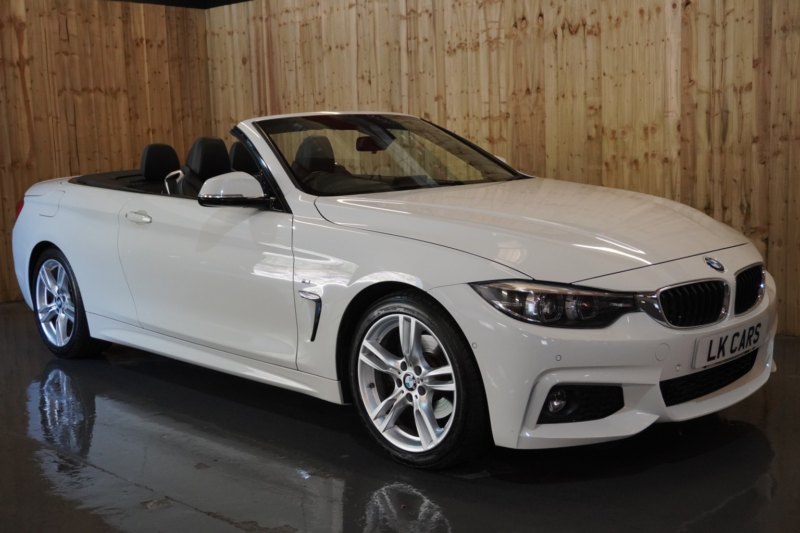 2017 BMW 4 Series 2.0 420d M Sport Convertible in White — image 1