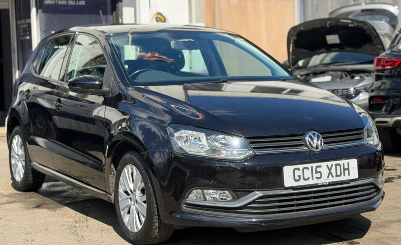 2015 Volkswagen Polo 1.2 Tsi Bluemotion Tech Se DSG Euro 6 (s/s) 5dr in Black — image 1
