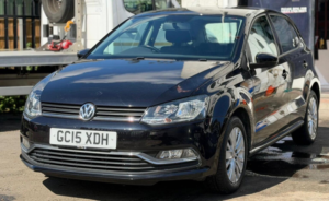 2015 Volkswagen Polo 1.2 Tsi Bluemotion Tech Se DSG Euro 6 (s/s) 5dr in Black — image 3