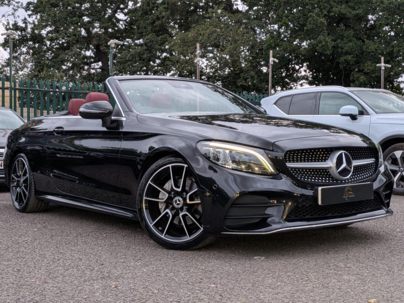 2019 Mercedes-Benz C Class 1.5 C200 Mhev Amg Line (premium) Cabriolet G-Tronic+ Euro 6 (s/s) 2dr in Black — image 1