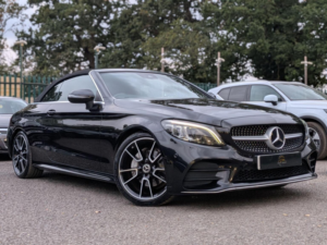 2019 Mercedes-Benz C Class 1.5 C200 Mhev Amg Line (premium) Cabriolet G-Tronic+ Euro 6 (s/s) 2dr in Black — image 3