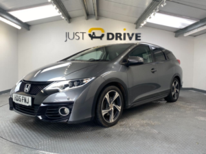2015 Honda Civic 1.6 I-Dtec Ex Plus Tourer 5dr Diesel Manual Euro 5 (s/s) (120 Ps) in Grey — image 2