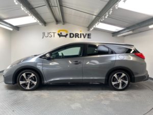 2015 Honda Civic 1.6 I-Dtec Ex Plus Tourer 5dr Diesel Manual Euro 5 (s/s) (120 Ps) in Grey — image 3