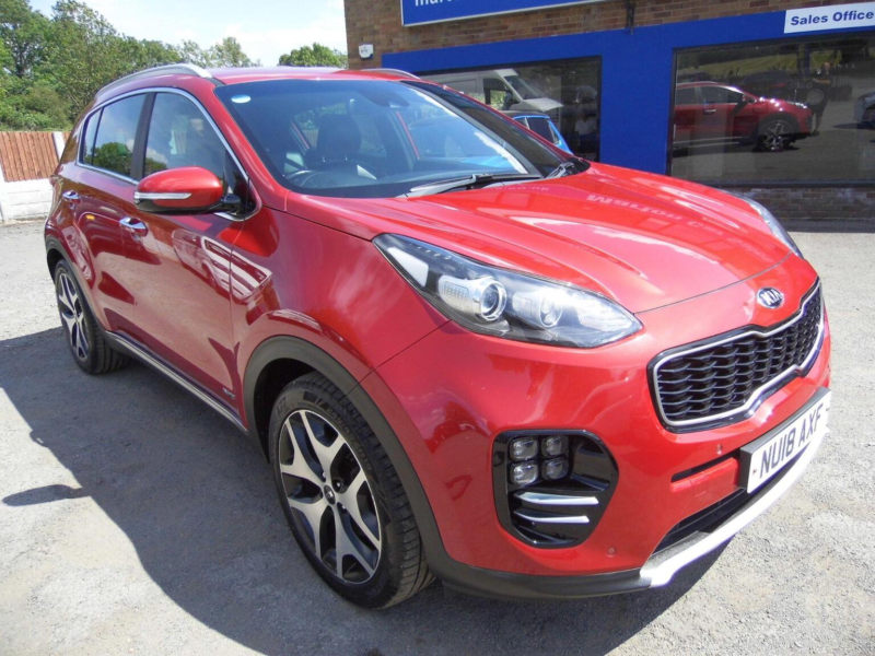 2018 Kia Sportage 1.6 T-Gdi Gt-Line AWD Euro 6 5dr in Red — image 1