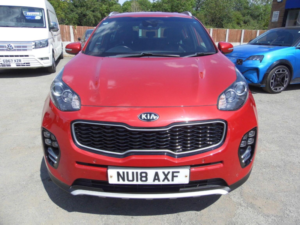 2018 Kia Sportage 1.6 T-Gdi Gt-Line AWD Euro 6 5dr in Red — image 2