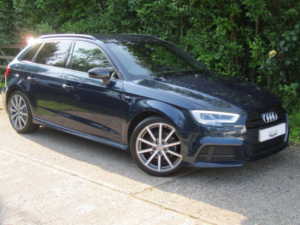 2017 Audi A3 1.5 Tfsi Cod Black Edition Sportback Euro 6 (s/s) 5dr in Blue — image 2
