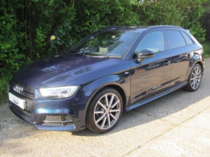 2017 Audi A3 1.5 Tfsi Cod Black Edition Sportback Euro 6 (s/s) 5dr in Blue — image 4