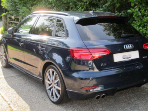 2017 Audi A3 1.5 Tfsi Cod Black Edition Sportback Euro 6 (s/s) 5dr in Blue — image 5