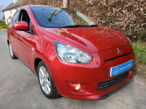 2013 Mitsubishi Mirage 1.2 3 Hatchback 5dr Petrol Manual Euro 5 (s/s) (79 Ps) in Red — image 4