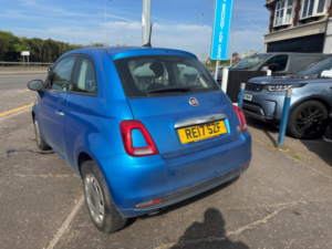 2017 Fiat 500 1.2 Mirror Euro 6 (s/s) 3dr in Blue — image 3