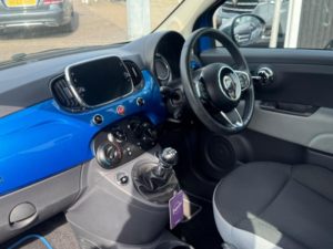 2017 Fiat 500 1.2 Mirror Euro 6 (s/s) 3dr in Blue — image 4