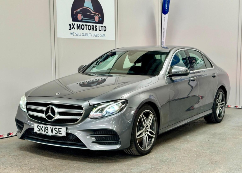 2018 Mercedes-Benz E Class 2.0 E220d Amg Line G-Tronic+ Euro 6 (s/s) 4dr in Grey — image 1