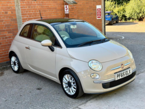 2015 Fiat 500 1.2 Lounge Euro 6 (s/s) 3dr in Brown — image 2