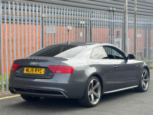2015 Audi A5 2.0 Tdi Black Edition S Tronic Quattro Euro 5 (s/s) 2dr in Grey — image 3