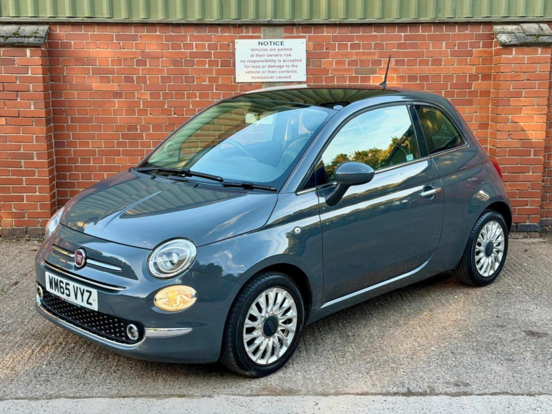 2015 Fiat 500 1.2 Lounge Euro 6 (s/s) 3dr in Grey — image 1