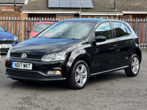 2017 Volkswagen Polo 1.2 Tsi Bluemotion Tech Match Edition Hatchback 5dr Petrol Manual Euro 6 (s/s) (90 Ps) in Black — image 2