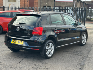 2017 Volkswagen Polo 1.2 Tsi Bluemotion Tech Match Edition Hatchback 5dr Petrol Manual Euro 6 (s/s) (90 Ps) in Black — image 4