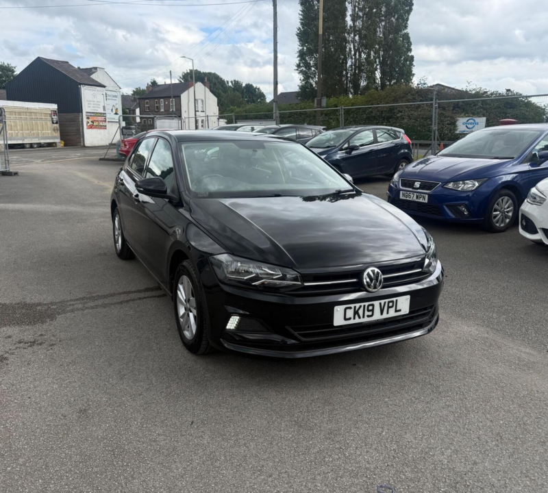 2019 Volkswagen Polo 1.0 Tsi Se Euro 6 (s/s) 5dr in Black — image 1
