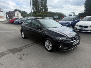 2019 Volkswagen Polo 1.0 Tsi Se Euro 6 (s/s) 5dr in Black — image 4