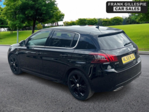 2018 Peugeot 308 1.2 Puretech Gt Line Euro 6 (s/s) 5dr in Black — image 4