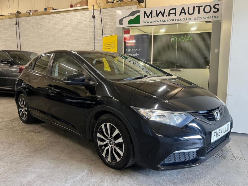 2015 Honda Civic 1.6 I-Dtec S Hatchback 5dr Diesel Manual Euro 5 (s/s) (120 Ps) in Black — image 1