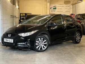 2015 Honda Civic 1.6 I-Dtec S Hatchback 5dr Diesel Manual Euro 5 (s/s) (120 Ps) in Black — image 3