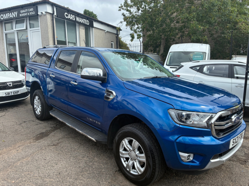 2021 Ford Ranger 2.0 Ecoblue Limited Pickup Double Cab 4dr Diesel Auto 4WD Euro 6 (s/s) (170 Ps) in Blue — image 1