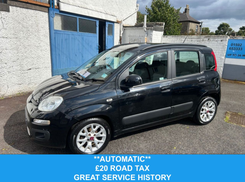 2016 Fiat Panda 0.9 Twinair Lounge Hatchback 5dr Petrol Dualogic Euro 6 (s/s) (85 Bhp) in Black — image 1