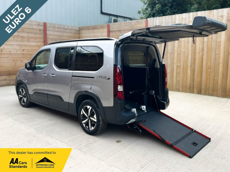 2024 Peugeot Rifter L2 Lwb 3 SEAT Wheelchair Accessible Disabled Access Vehicle Wav in Grey — image 1