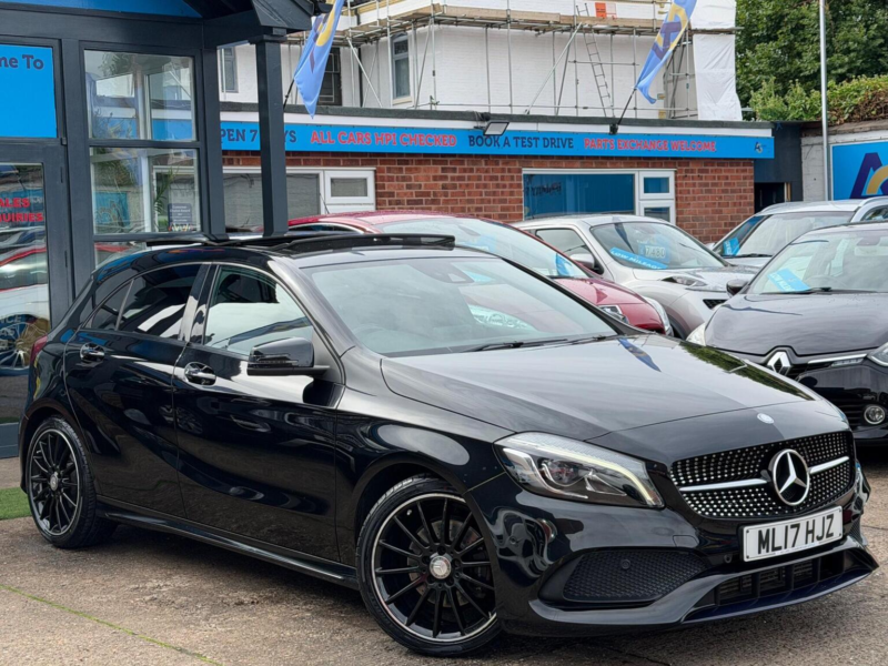 2017 Mercedes-Benz A Class 1.5 A180d Amg Line (premium Plus) 7g-Dct Euro 6 (s/s) 5dr in Black — image 1
