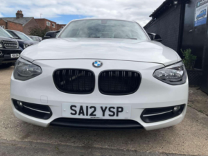 2012 BMW 1 Series 1.6 116i Sport Euro 5 (s/s) 5dr in White — image 3