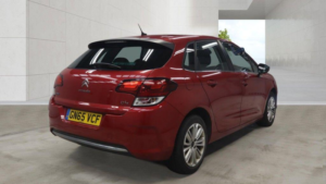 2015 Citroen C4 1.6 Bluehdi Flair Euro 6 (s/s) 5dr in Red — image 4