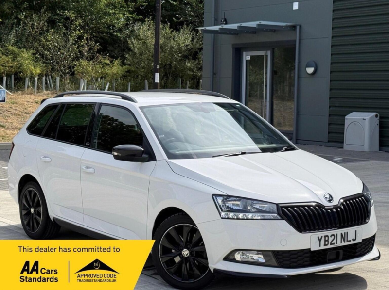 2021 Skoda Fabia 1.0 Tsi Monte Carlo DSG Euro 6 (s/s) 5dr in White — image 1