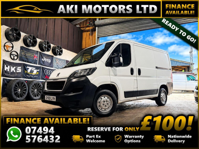 2019 Peugeot Boxer 2.2 Bluehdi 333 Professional L1 H1 Euro 6 (s/s) 5dr in White — image 1
