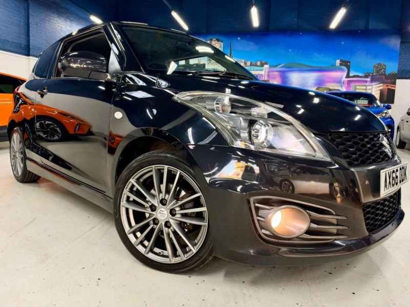 2017 Suzuki Swift 1.6 Sport Euro 6 3dr (snav) in Black — image 1