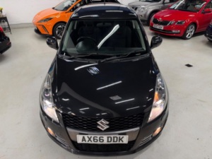 2017 Suzuki Swift 1.6 Sport Euro 6 3dr (snav) in Black — image 4