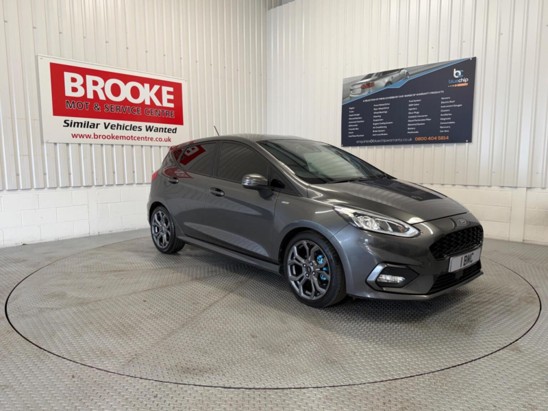 2018 Ford Fiesta 1.0t Ecoboost St-Line X Euro 6 (s/s) 5dr in Grey — image 1