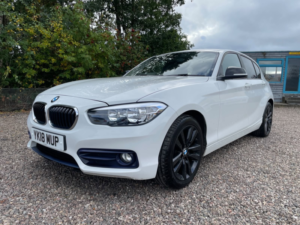 2018 BMW 1 Series 1.5 118i Sport Euro 6 (s/s) 5dr in White — image 2