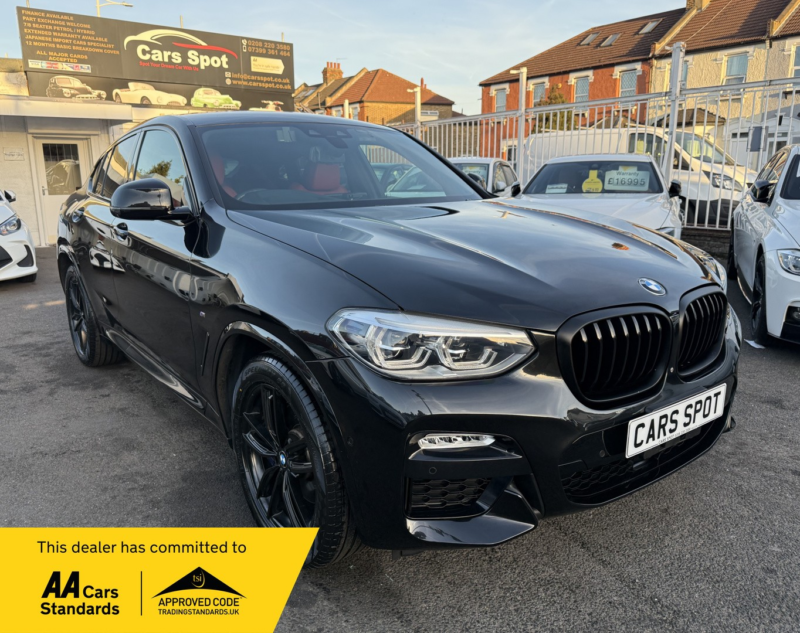 2018 BMW X4 2.0 M Sport X Drive Red Leather Seats Verified Miles Fresh Import Finance Avb in Black — image 1